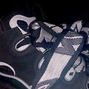 Black and grey lanvins